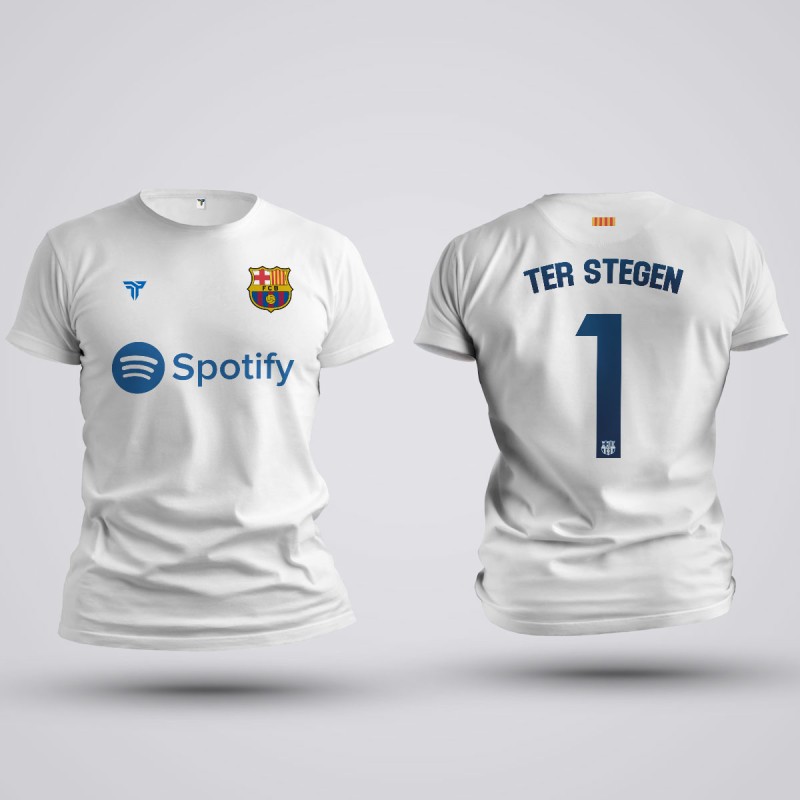 Tricou Ter Stegen - Barcelona - Alb