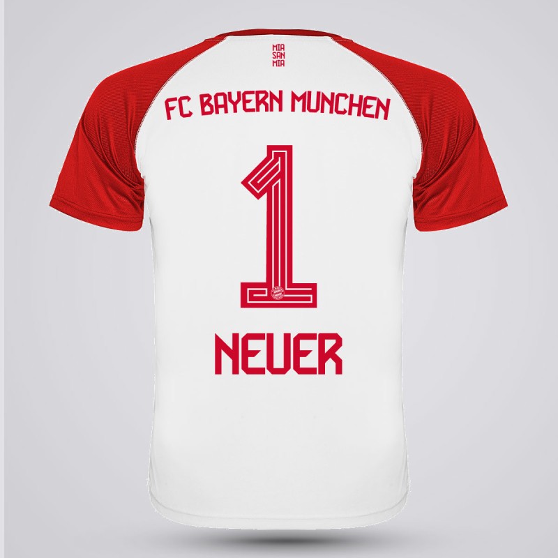Tricou Neuer - FC Bayern Munich - Alb,Tricouri Fotbal