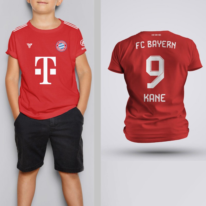 Tricou Copii Kane - FC Bayern Munich - Rosu,Tricouri Fotbal