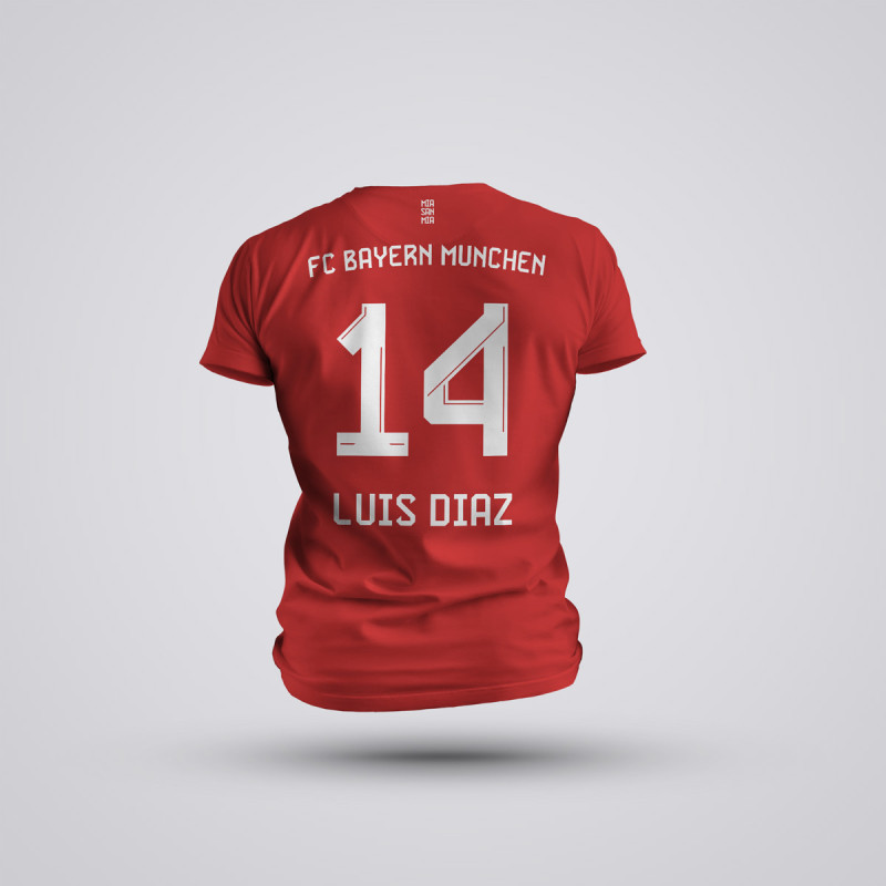 Tricou Luis Diaz - FC Bayern Munich - Rosu