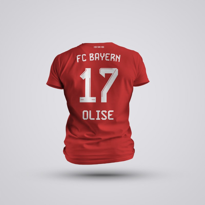 Tricou Olise - FC Bayern Munich - Rosu,Tricouri Fotbal