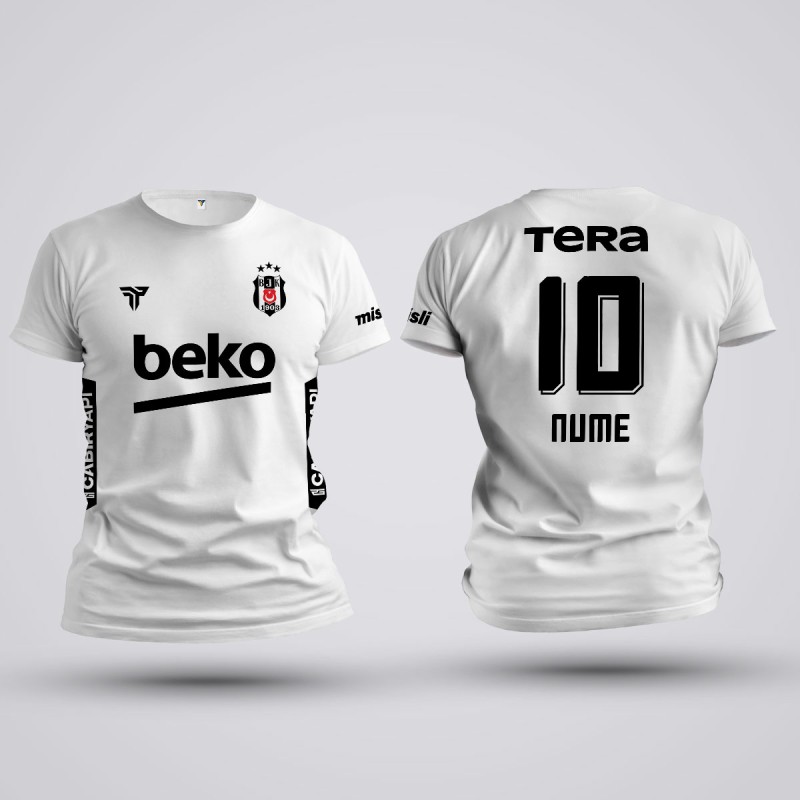 Tricou - Besiktas - Alb - Personalizat
