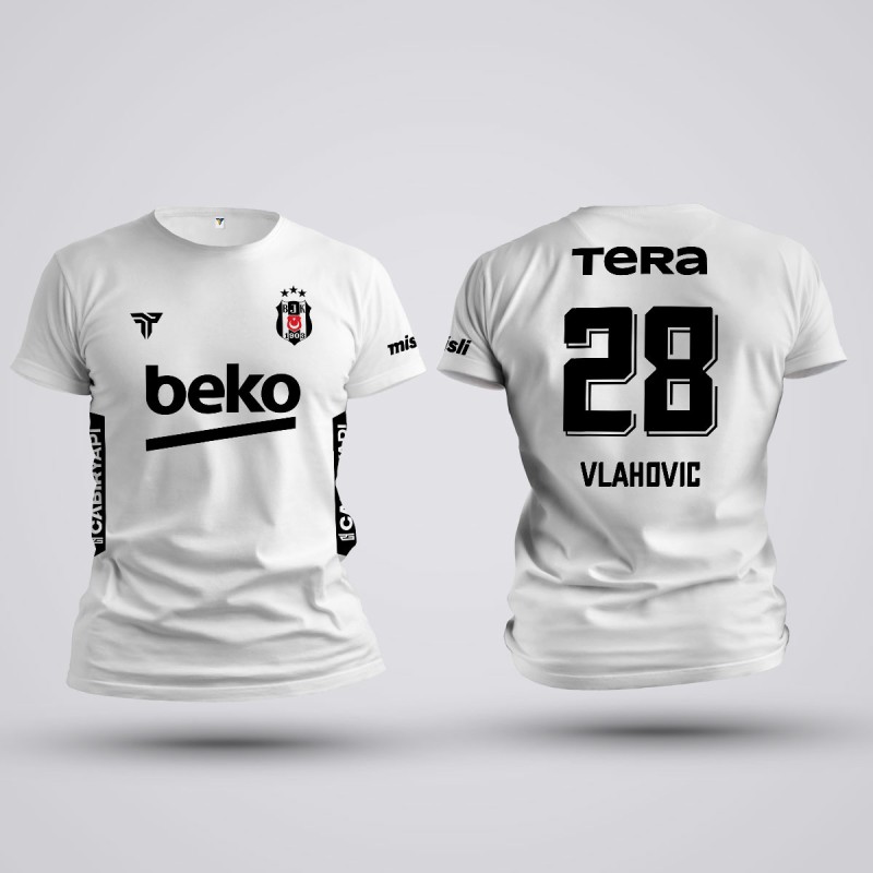 Tricou Vlahovic - Besiktas - Alb