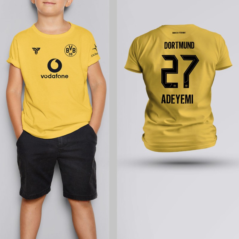 Tricou Copii Adeyemi - Borussia Dortmund - Galben