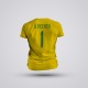 Tricou Copii Alisson - Brazilia - Galben, Tricouri Fotbal