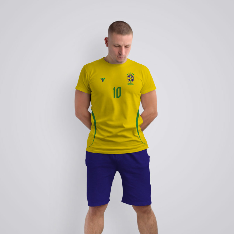 Tricou - Brazilia - Galben - Personalizat,Tricouri Personalizate