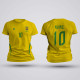 Tricou - Brazilia - Galben - Personalizat,Tricouri Personalizate