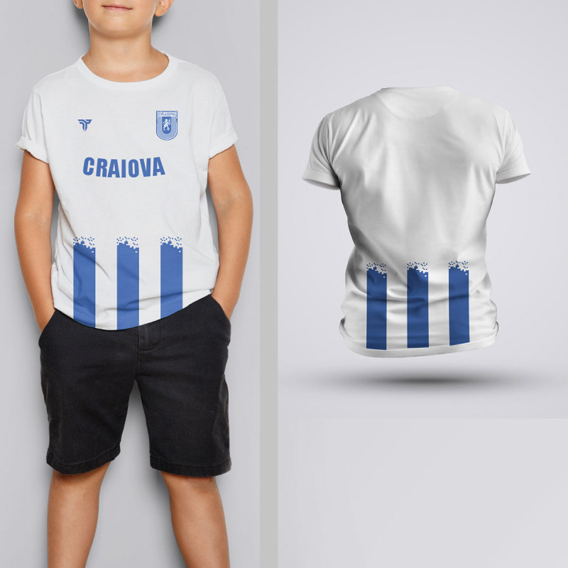 Tricou Copii - Craiova - Alb,Tricouri Fotbal