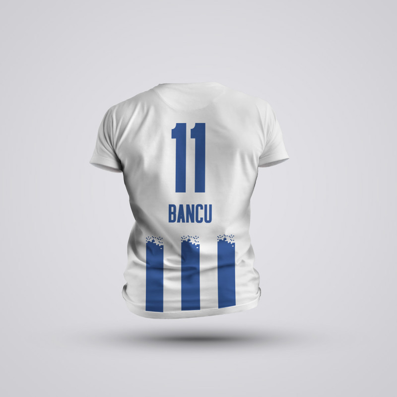 Tricou Copii Bancu - Craiova - Alb,Tricouri Fotbal