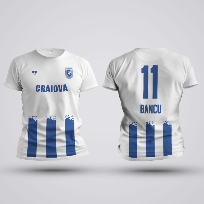 Tricou Bancu - Craiova - Alb,Tricouri Fotbal