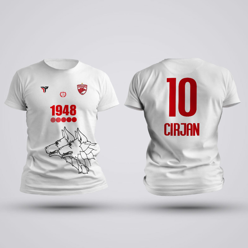 Tricou Cirjan - Dinamo - Alb