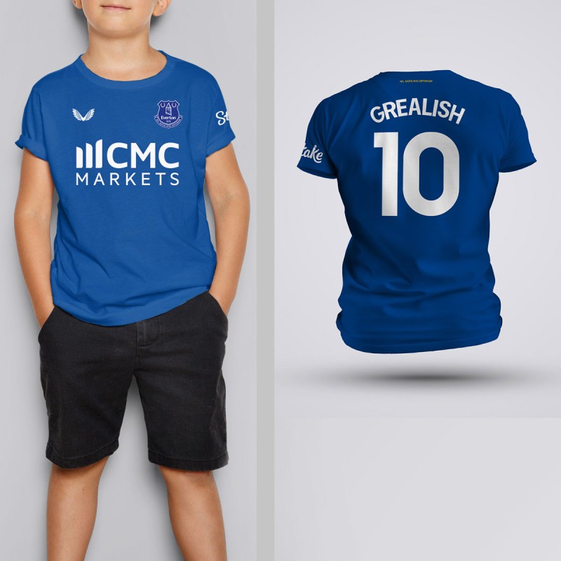 Tricou Copii Grealish - Everton - Albastru