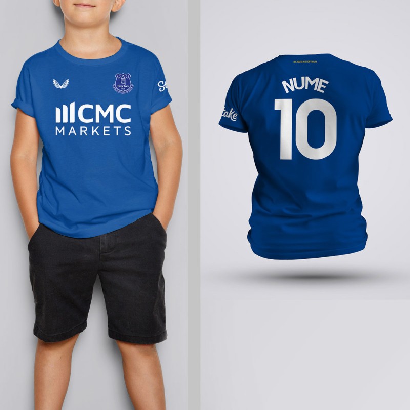 Tricou Copii - Everton - Albastru - Personalizat