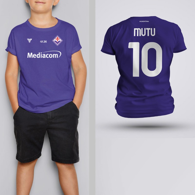 Tricou Copii Mutu - Fiorentina - Mov