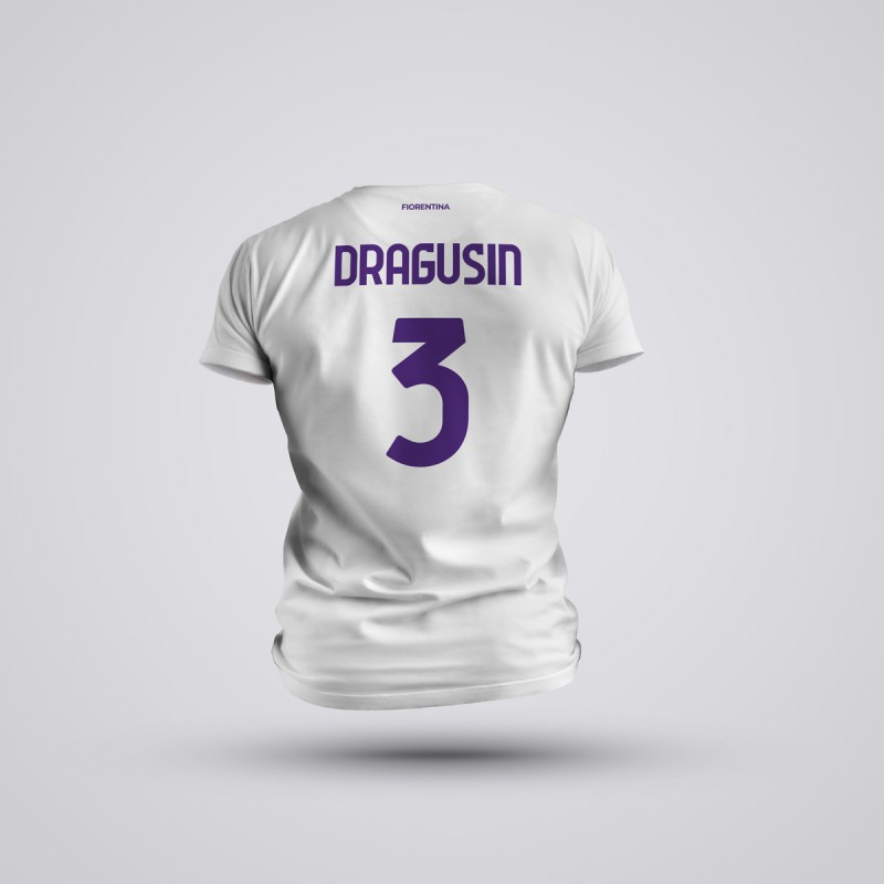 Tricou Dragusin - Fiorentina - Alb