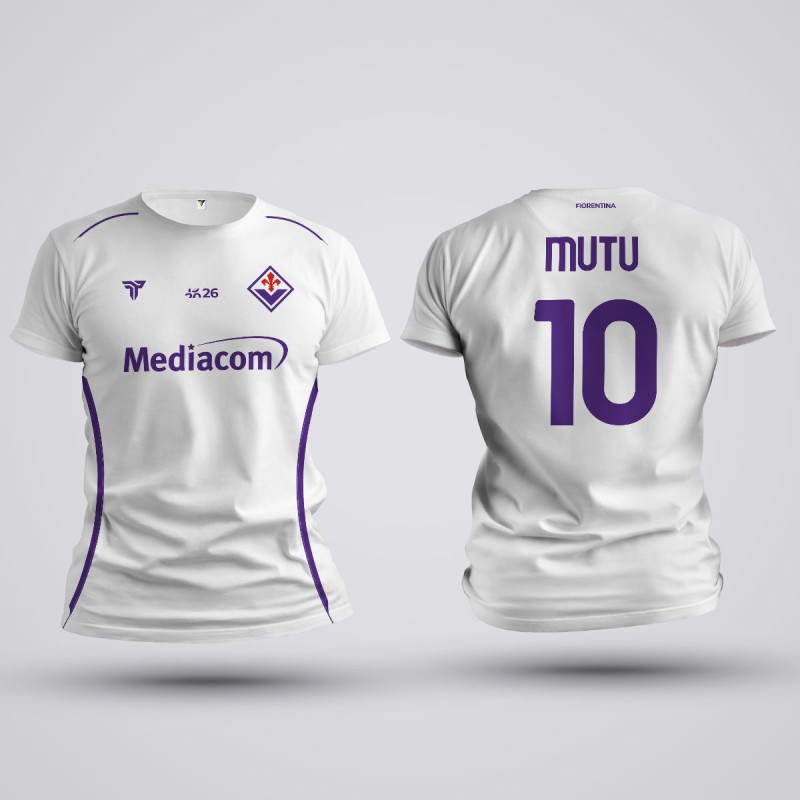 Tricou Mutu - Fiorentina - Alb