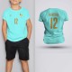 Tricou Copii Barcola - Franta - Vernil,Tricouri Fotbal