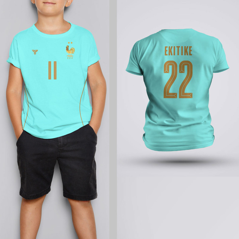 Tricou Copii Ekitike - Franta - Vernil