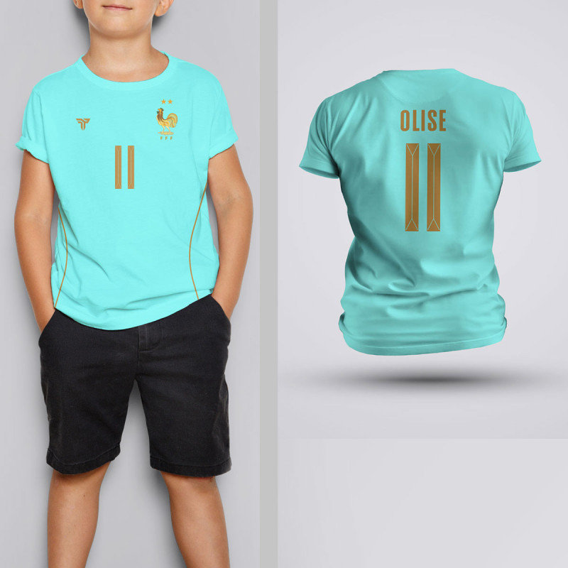 Tricou Copii Olise - Franta - Vernil,Tricouri Fotbal
