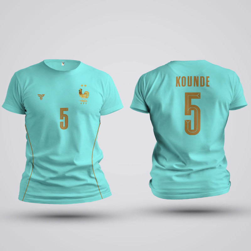 Tricou Kounde - Franta - Vernil,Tricouri Fotbal