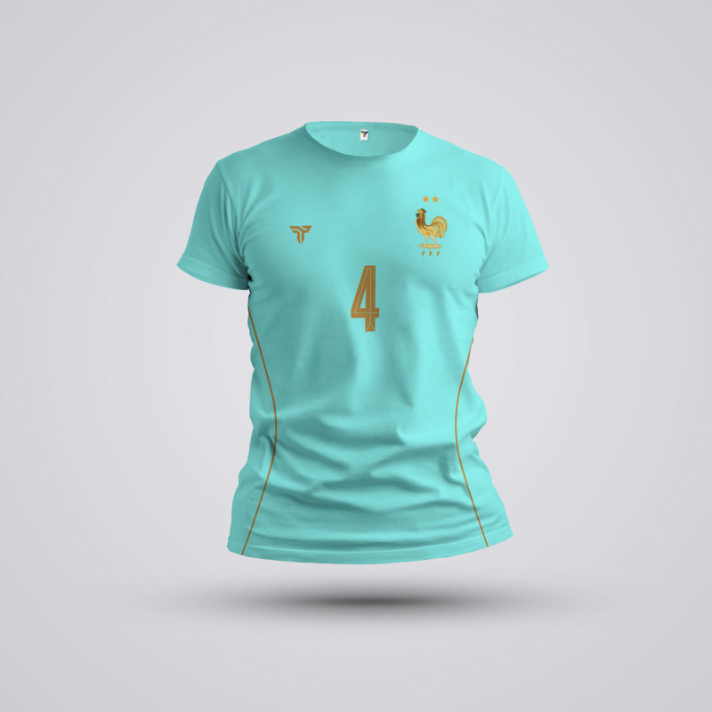 Tricou Copii Upamecano- Franta - Vernil,Tricouri Fotbal