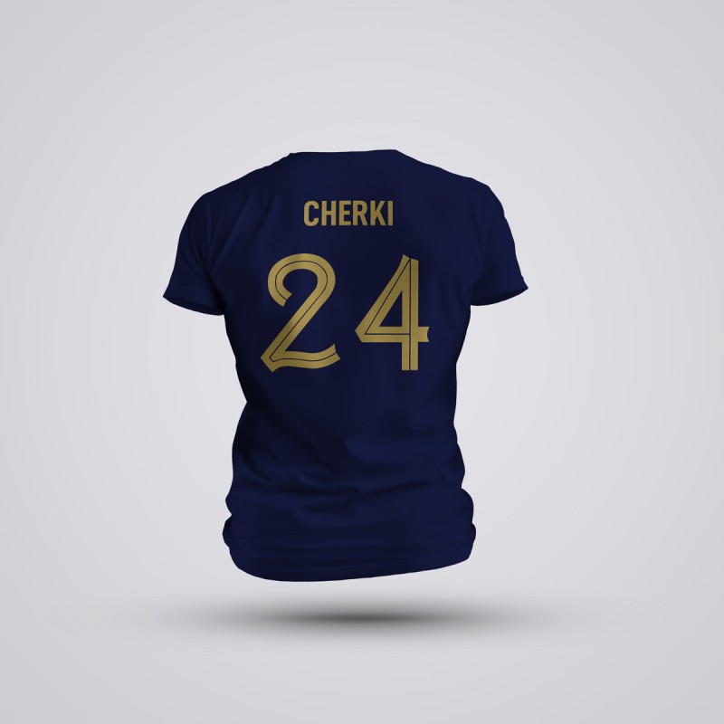 Tricou Cherki - Franta - Bleumarin,Tricouri Fotbal