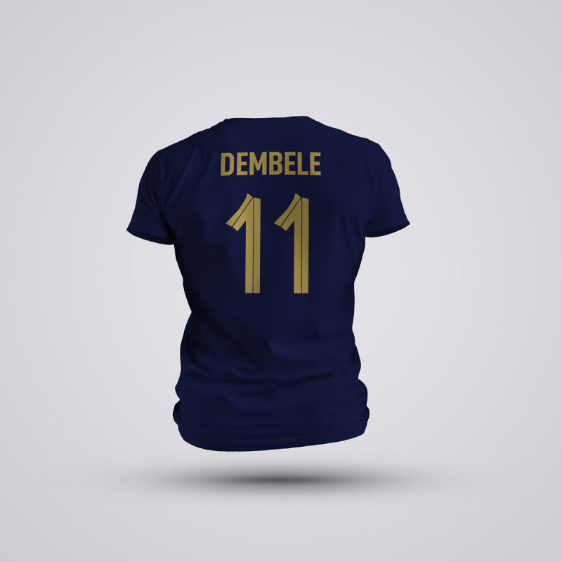 Tricou Dembele - Franta - Bleumarin