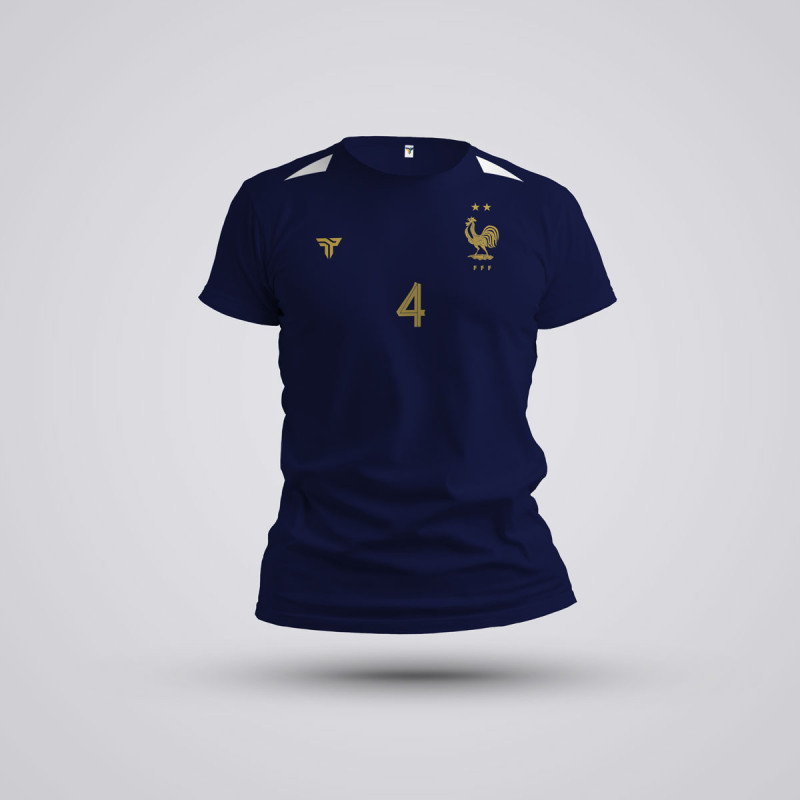 Tricou upamecano - Franta - Bleumarin,Tricouri Fotbal