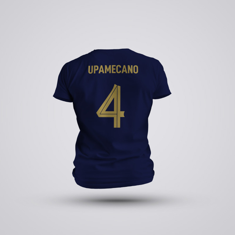 Tricou upamecano - Franta - Bleumarin,Tricouri Fotbal