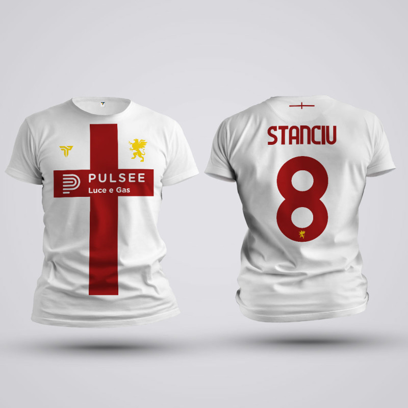 Tricou Stanciu - Genoa CFC  - Alb