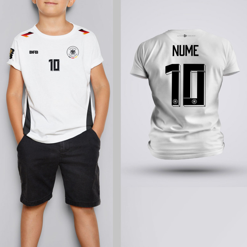 Tricou Copii - Germania - Alb - Personalizat Tricou Copii - Germania - Alb - Personalizat