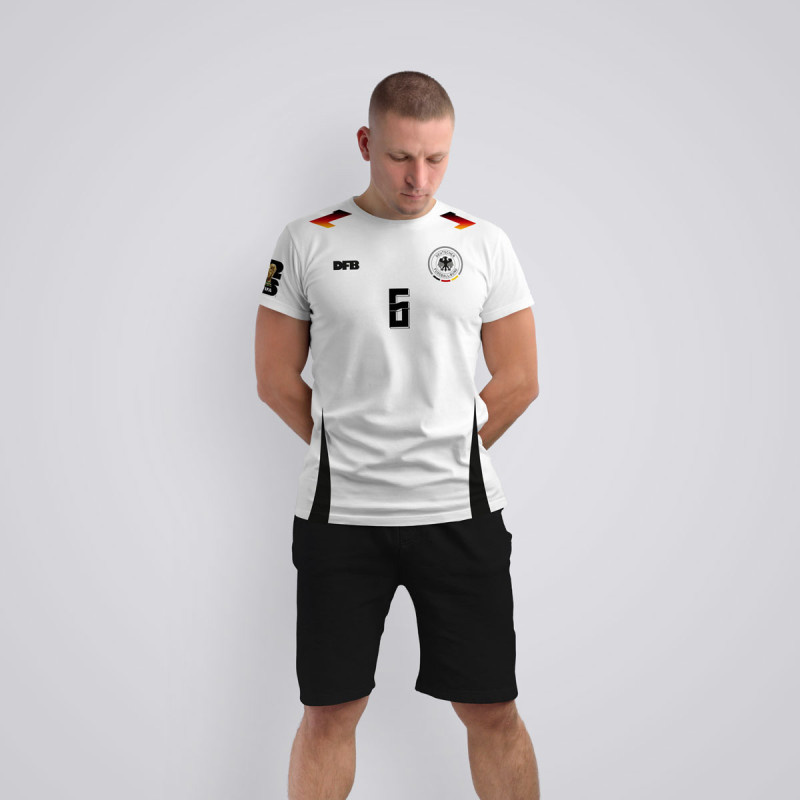 Tricou Kimmich - Germania - Alb,Tricouri Fotbal
