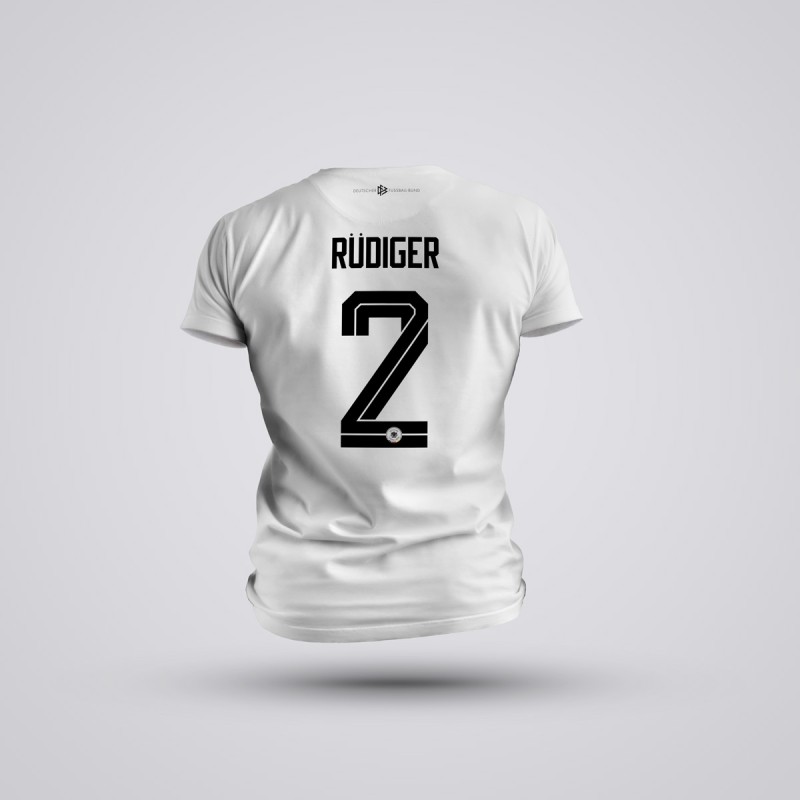 Tricou Rudiger- Germania - Alb,Tricouri Fotbal