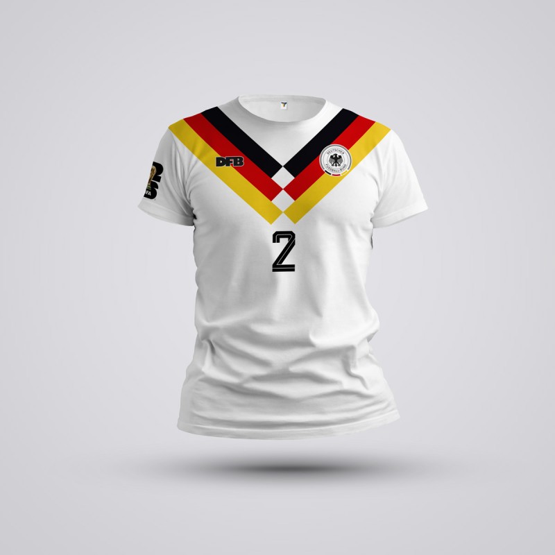 Tricou Copii Rudiger - Germania - Alb