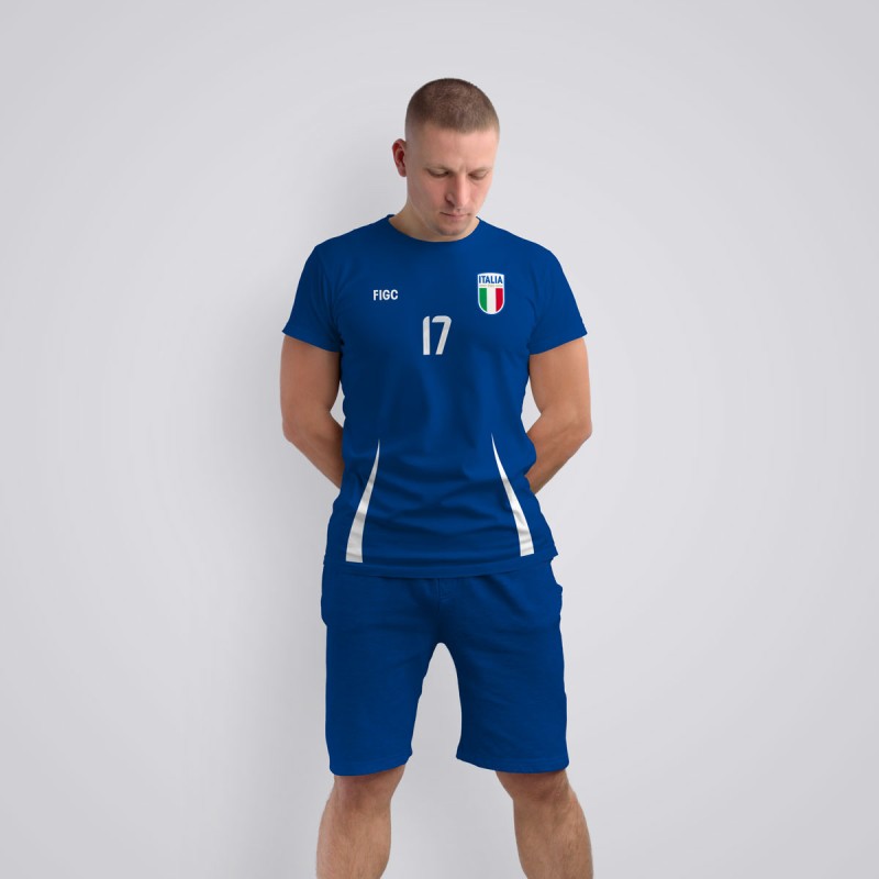 Tricou Mancini - Italia - Albastru,Tricouri Fotbal