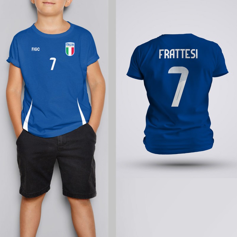 Tricou Copii Frattesi - Italia - Albastru