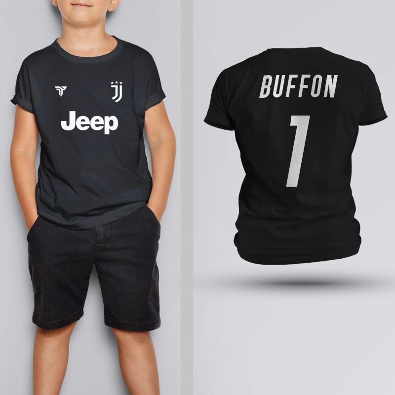 Tricou Copii Buffon - Juventus - Negru Tricou Copii Buffon - Juventus - Negru