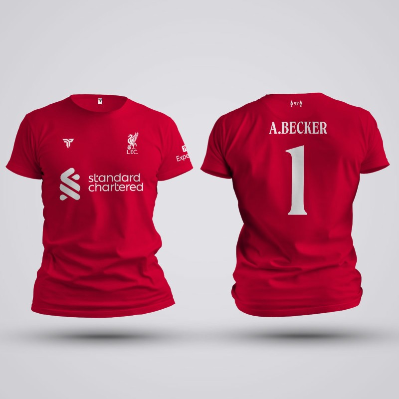 Tricou Alisson - Liverpool FC - Rosu