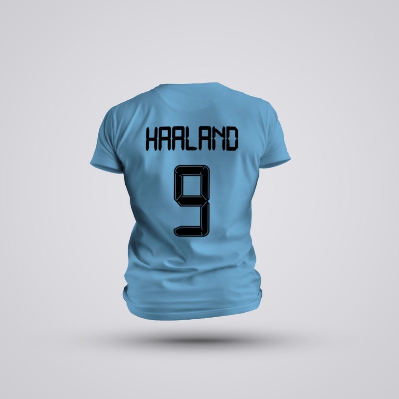 Tricou Haaland - Manchester City - Albastru