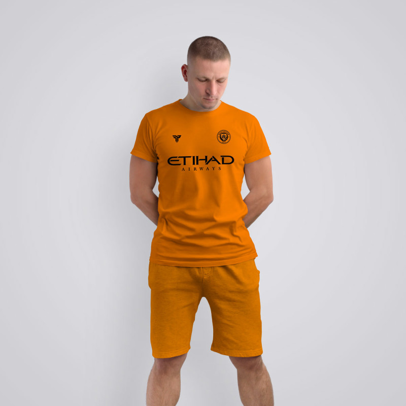 Tricou Ederson - Manchester City - Portocaliu,Tricouri Fotbal