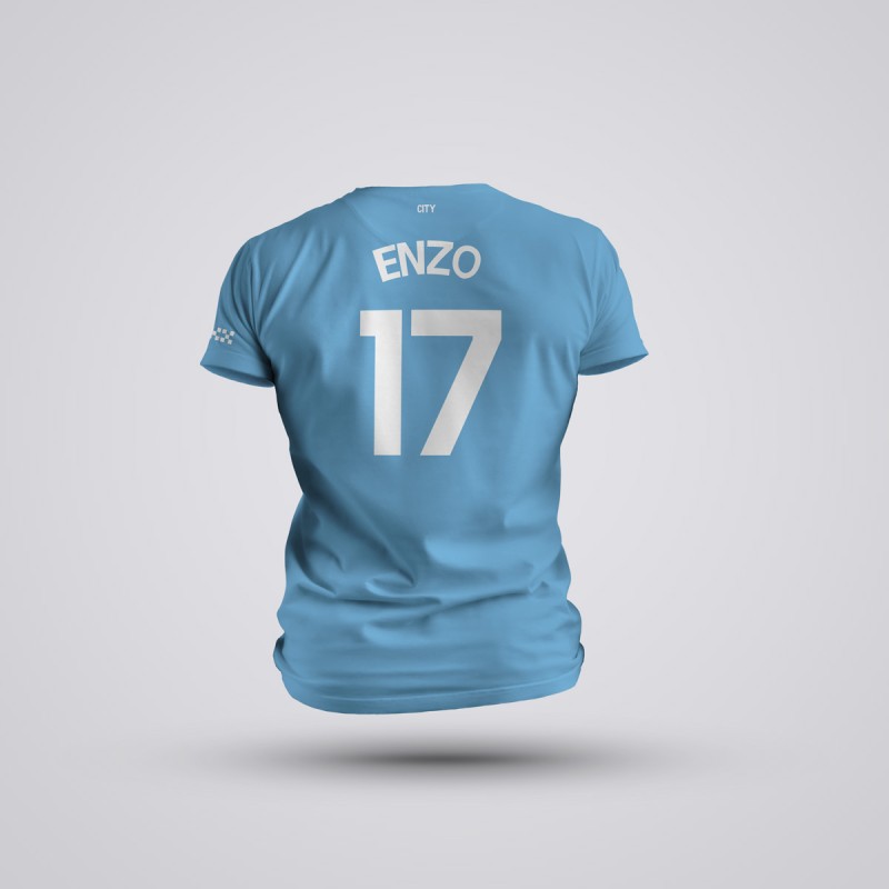 Tricou Copii Fernandez - Manchester City - Albastru,Tricouri Fotbal