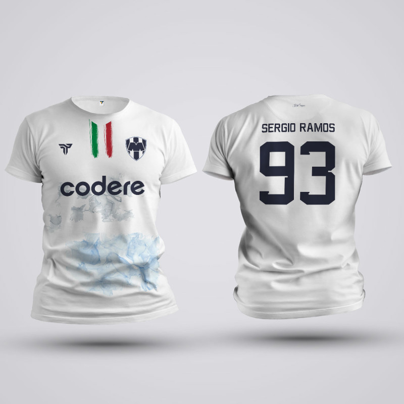 Tricou Sergio Ramos - C.F Monterrey - Alb