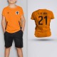 Tricou Copii De Jong - Olanda - Portocaliu,Tricouri Fotbal