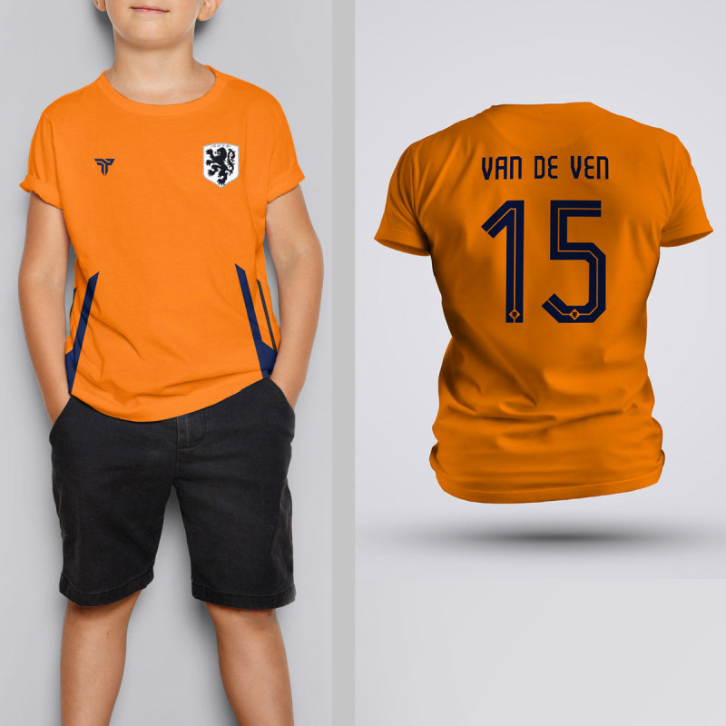 Tricou Copii Van De Ven - Olanda - Portocaliu
