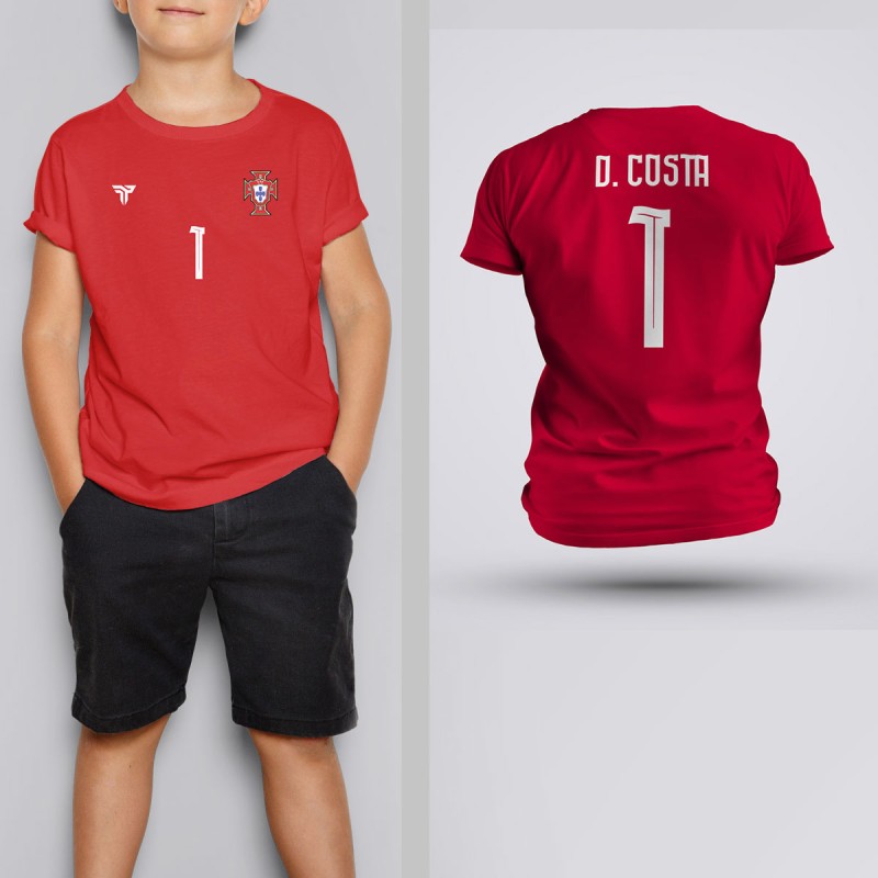 Tricou Copii Costa - Portugalia - Rosu