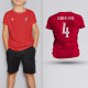 Tricou Copii Ruben Dias - Portugalia - Rosu,Tricouri Fotbal