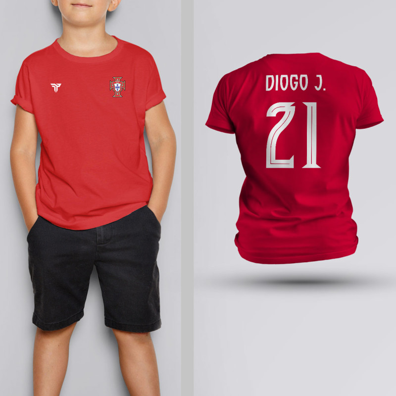 Tricou Copii Diogo Jota - Portugalia - Rosu Tricou Copii Diogo Jota - Portugalia - Rosu