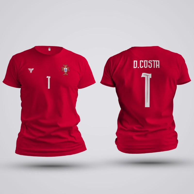 Tricou Diogo Costa - Portugalia - Rosu,Tricouri Fotbal