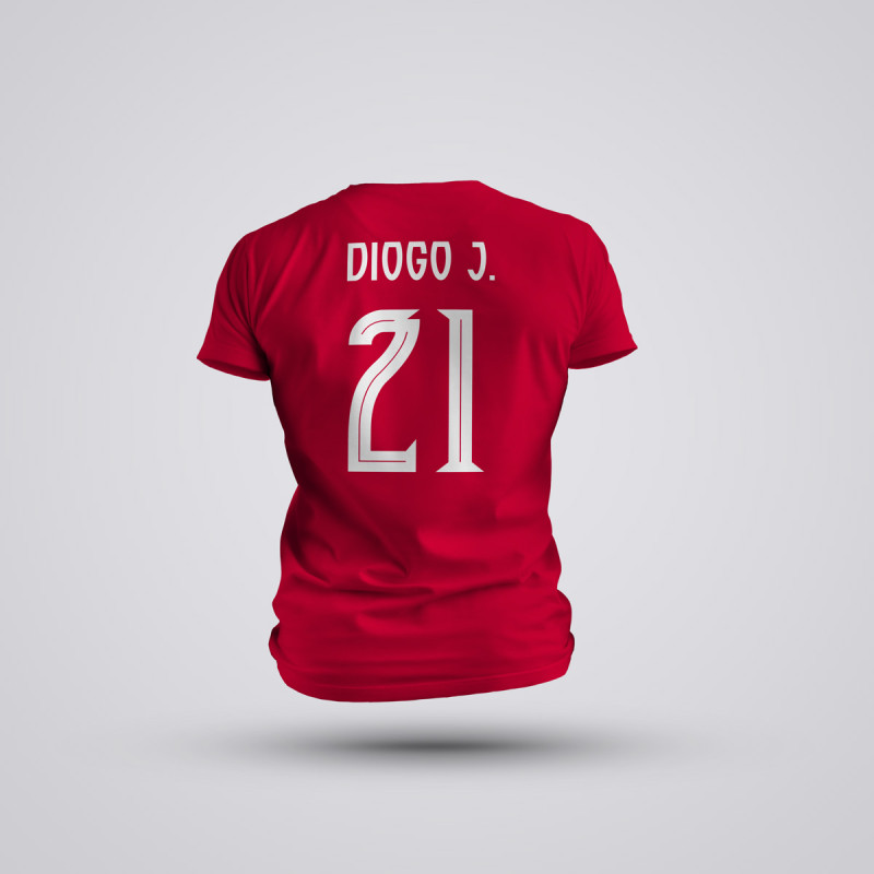 Tricou Diogo Jota - Portugalia - Rosu,Tricouri Fotbal