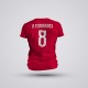 Tricou Bruno Fernandes - Portugalia - Rosu,Tricouri Fotbal